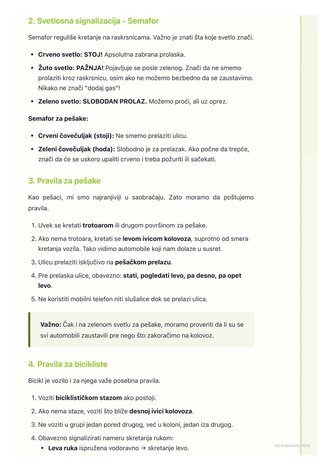 # Saobraćajni znaci i pravila

Uvod u saobraćajne znake i pravila

Saobraćajni znaci i pravila su jako važni da bismo svi bili bezbedni na u