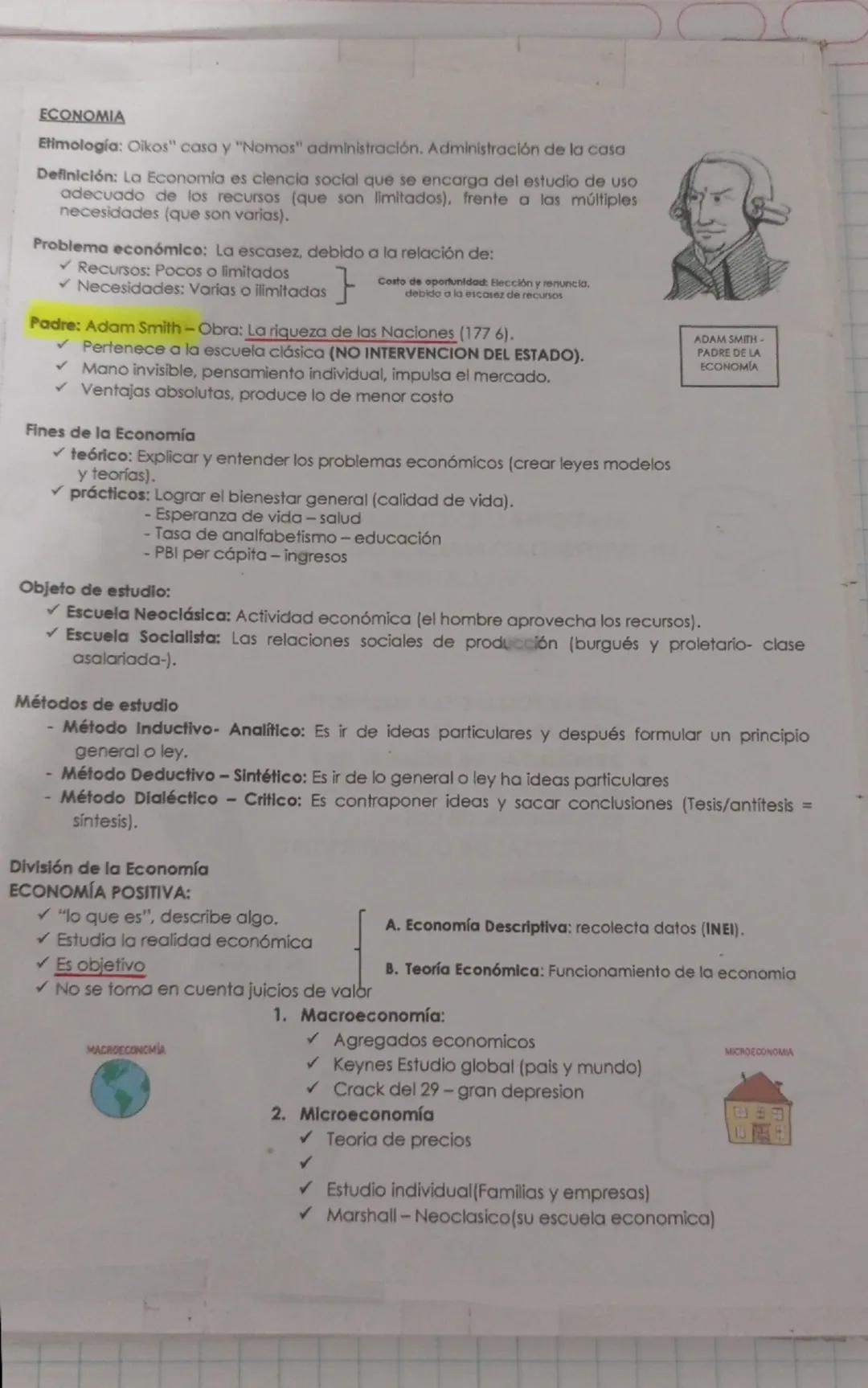 # ECONOMIA

Etimología: Oikos" casa y "Nomos" administración. Administración de la casa
Definición: La Economia es clencia social que se enc