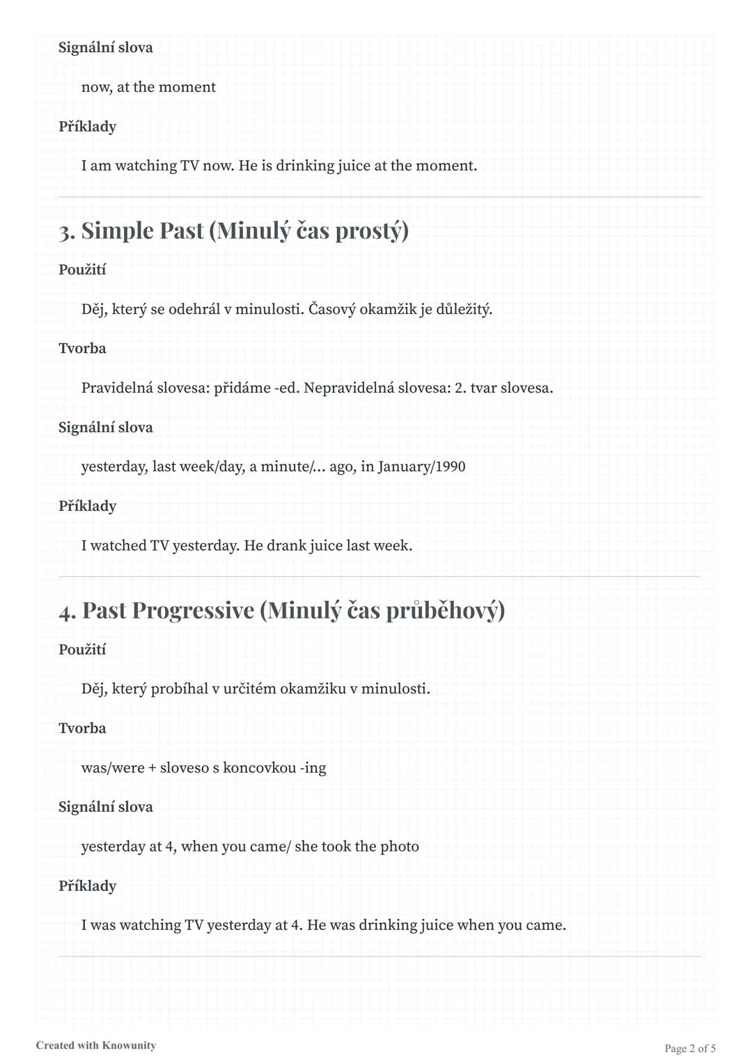 # Anglické časy

Přehled anglických časů, jejich použití, tvorba, signální slova a příklady.

# Anglické časy

Anglické časy jsou základním 