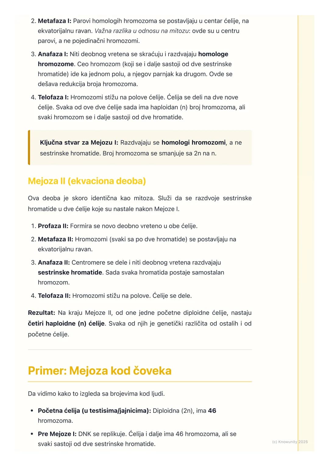 # Mejoza i značaj za polno
razmnožavanje

Uvod u mejozu

Mejoza je poseban tip ćelijske deobe koji se dešava samo u polnim žlezdama
(jajnici