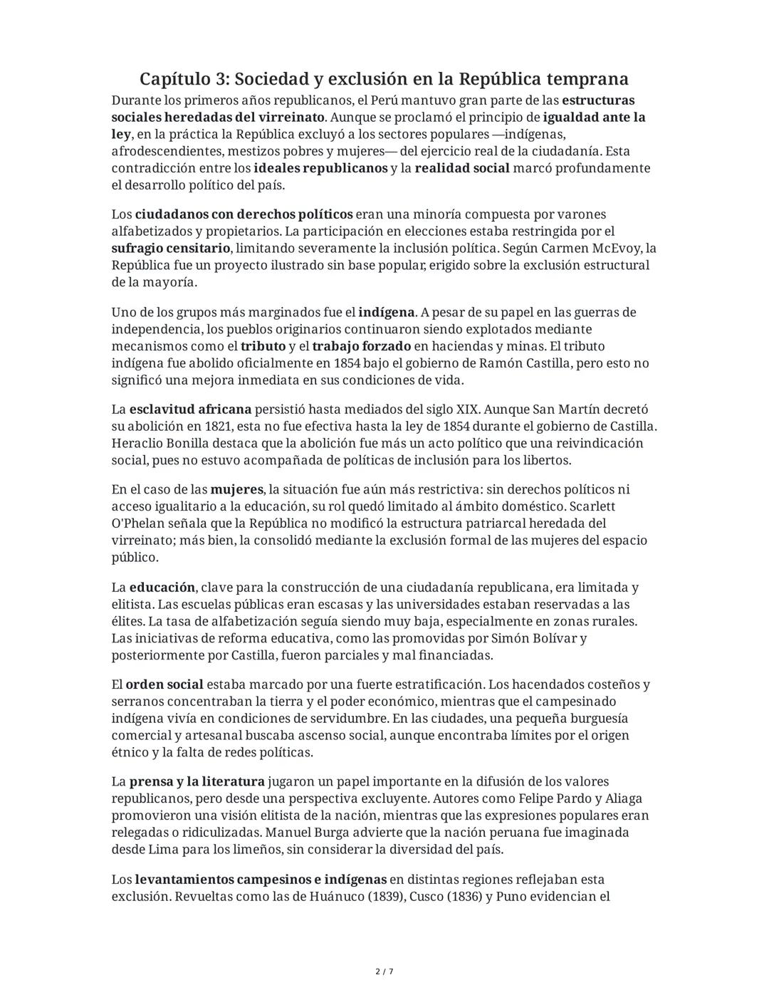 Capítulo 2: El caos político y el caudillismo militar (1825-1845)
Tras la victoria en Ayacucho, el Perú independiente entró en una etapa de 