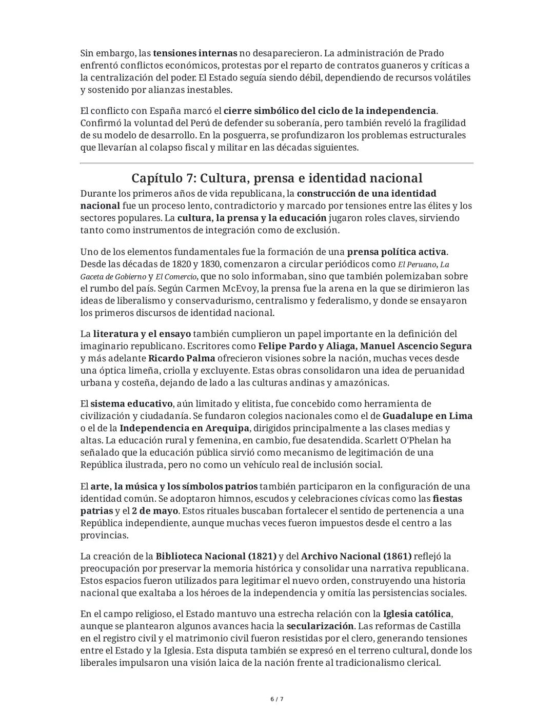 Capítulo 2: El caos político y el caudillismo militar (1825-1845)
Tras la victoria en Ayacucho, el Perú independiente entró en una etapa de 