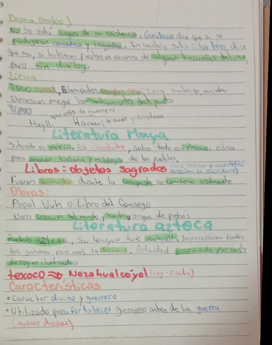 --- OCR Start ---
Literatura Prehispánica
Manifestaciones de grandes culturas que existieron en
nuestro continente antes de la llegada de lo