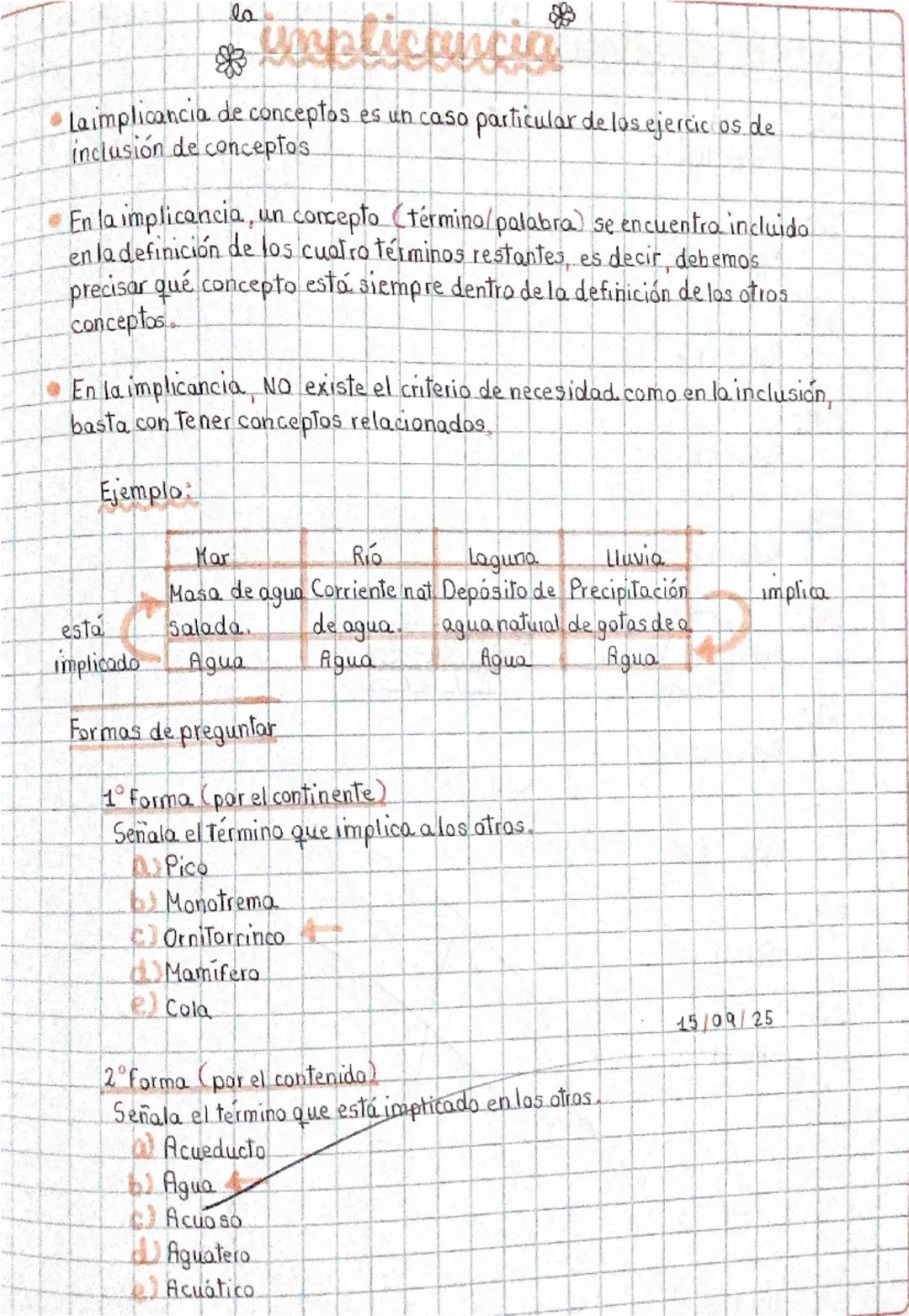 # la

# umplicancia

*   Laimplicancia de conceptos es un caso particular de los ejercic os de
    inclusión de conceptos

*   En la implica