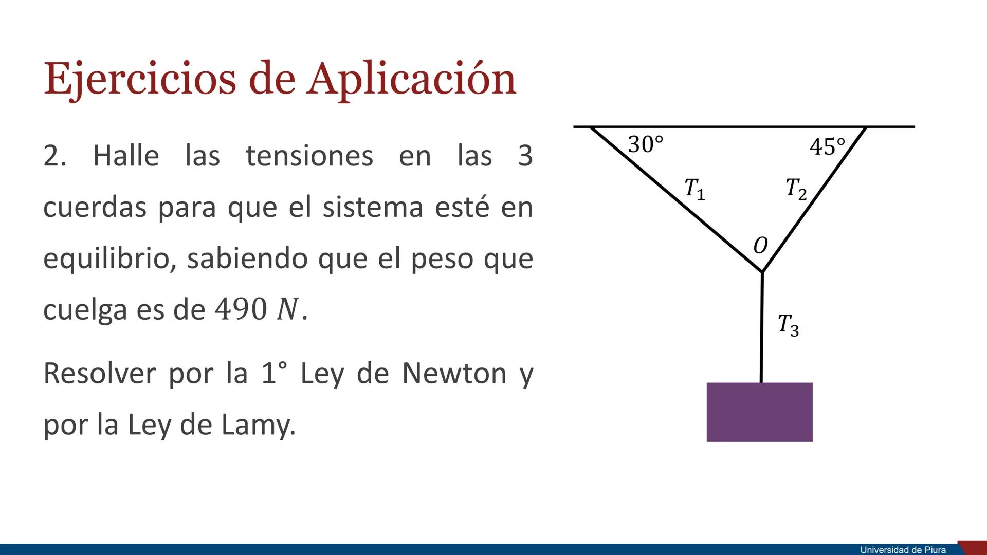 RSITAS STUDIORUM
PIURENSIS
UNIVERSIDAD
DE PIURA

Estática

Unidad 2. Principios de la Mecánica

Docente: Ing. Valeria Córdova Mgtr. Ing. Ros
