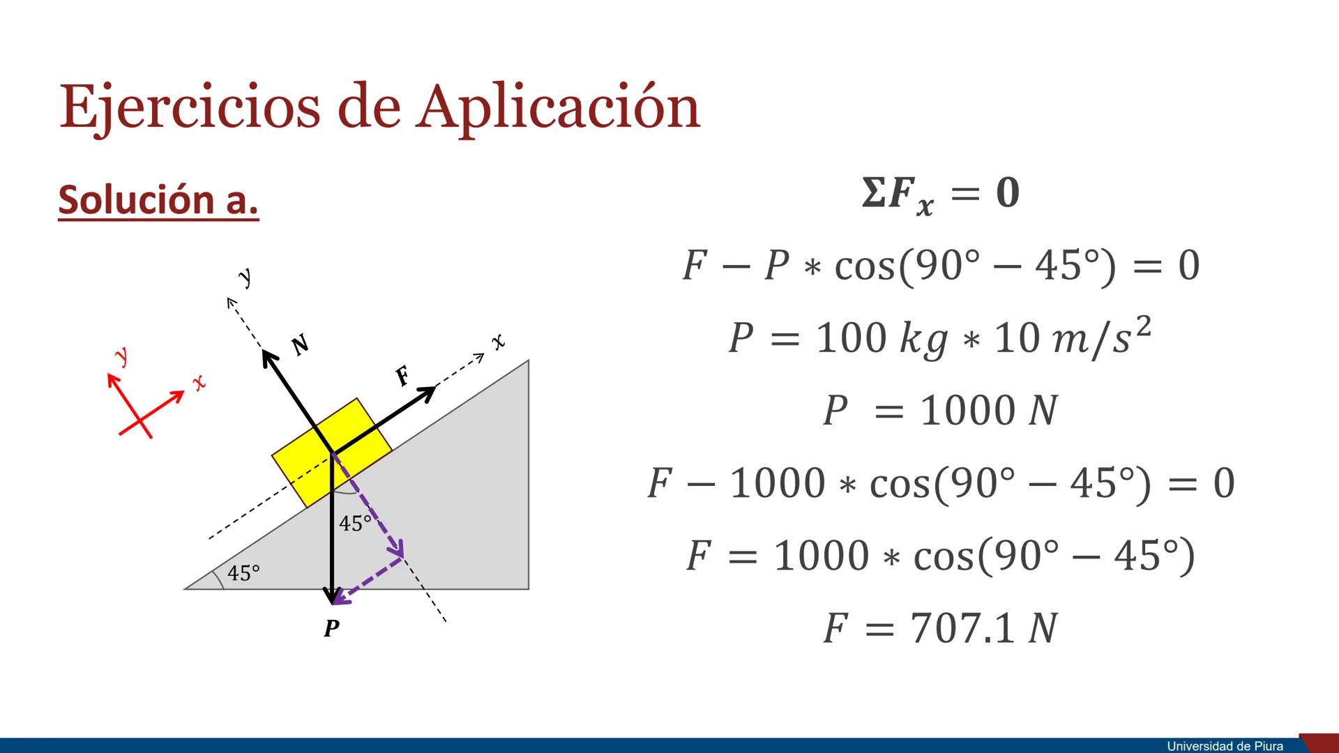 RSITAS STUDIORUM
PIURENSIS
UNIVERSIDAD
DE PIURA

Estática

Unidad 2. Principios de la Mecánica

Docente: Ing. Valeria Córdova Mgtr. Ing. Ros