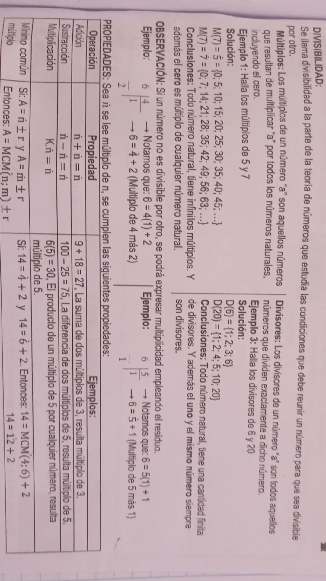 DIVISIBILIDAD:
Se llama divisibilidad a la parte de la teoría de números que estudia las condiciones que debe reunir un número para que sea 
