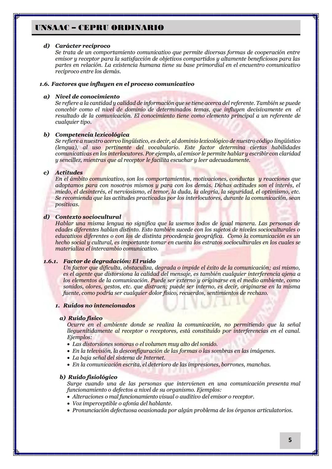 # COMPETENCIA COMUNICATIVA

1.  **LA COMUNICACIÓN HUMANA**

1.1. Comunicación

1.1.1. Concepto

- Acto, hecho, fenómeno o proceso a través d