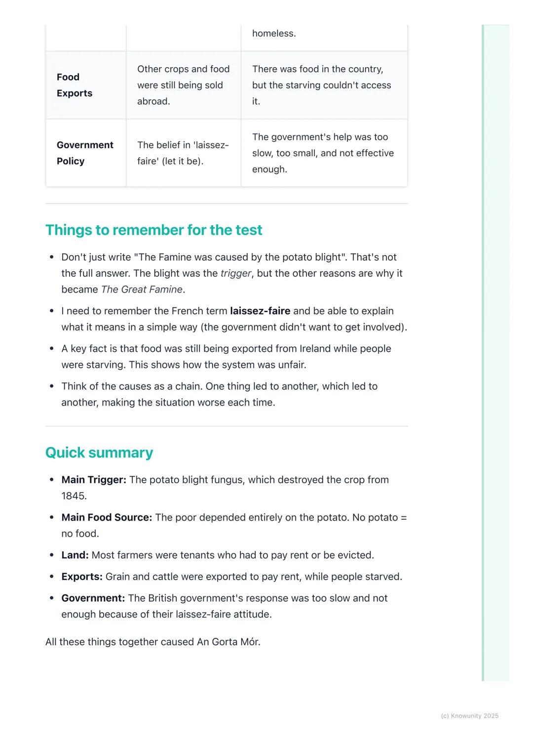 # Causes of the Famine

An introduction to the causes

The Great Famine, or An Gorta Mór, happened in Ireland between 1845 and
1852. It wasn
