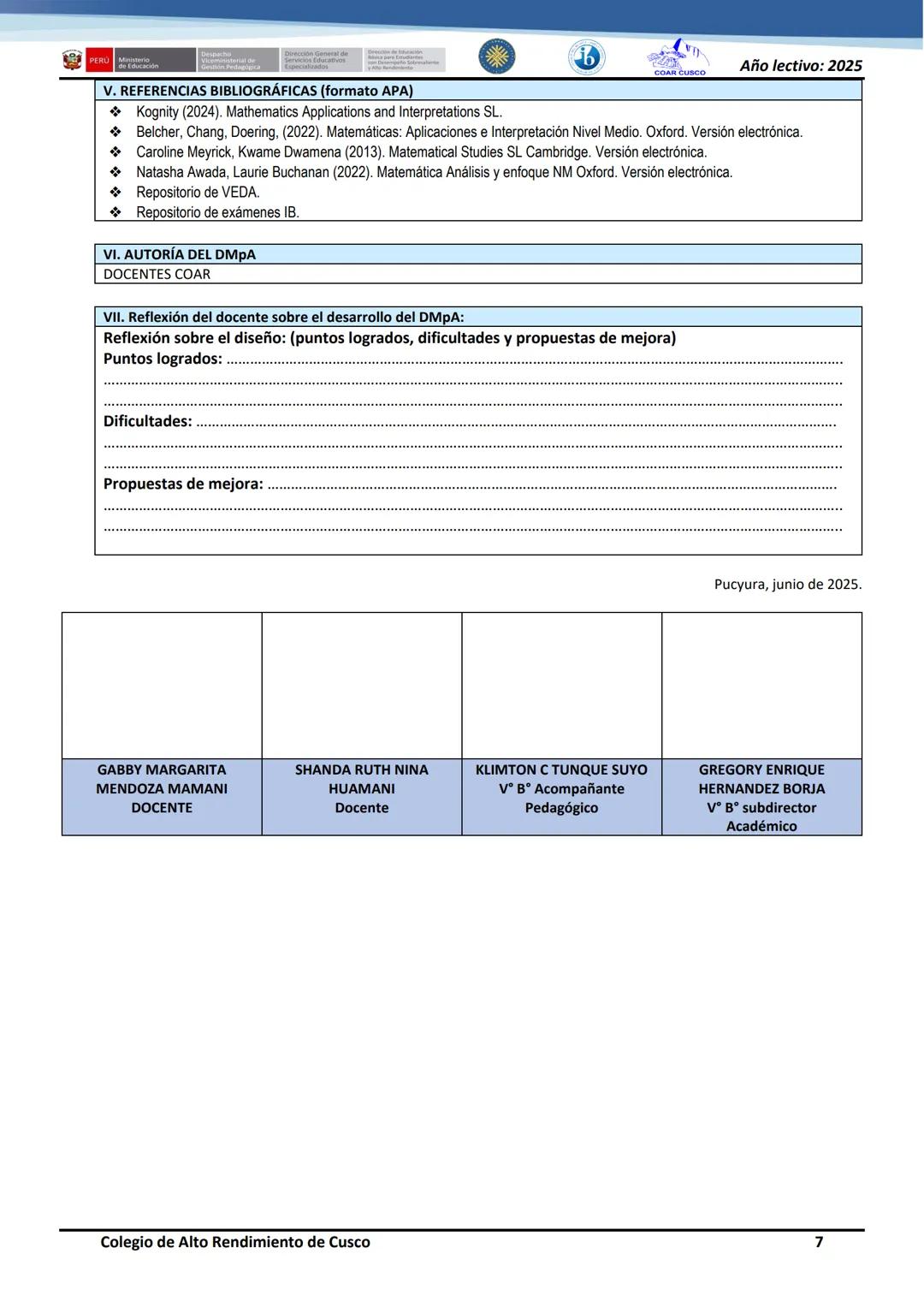 # DISEÑO METODOLÓGICO PARA EL APRENDIZAJE N°12

Año lectivo: 2025

Título: "Interpretamos las medidas de dispersión para la toma de decision