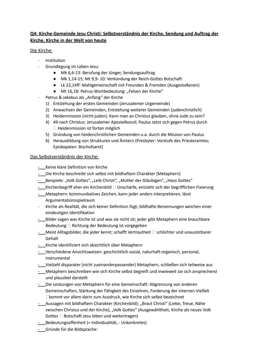 Religion Abiturstoff

Q1: Jesus Christus- das menschgewordene Wort Gottes: Die Reich-Gottes-Botschaft, Die
Auferstehung Jesu (Hoffnung über 