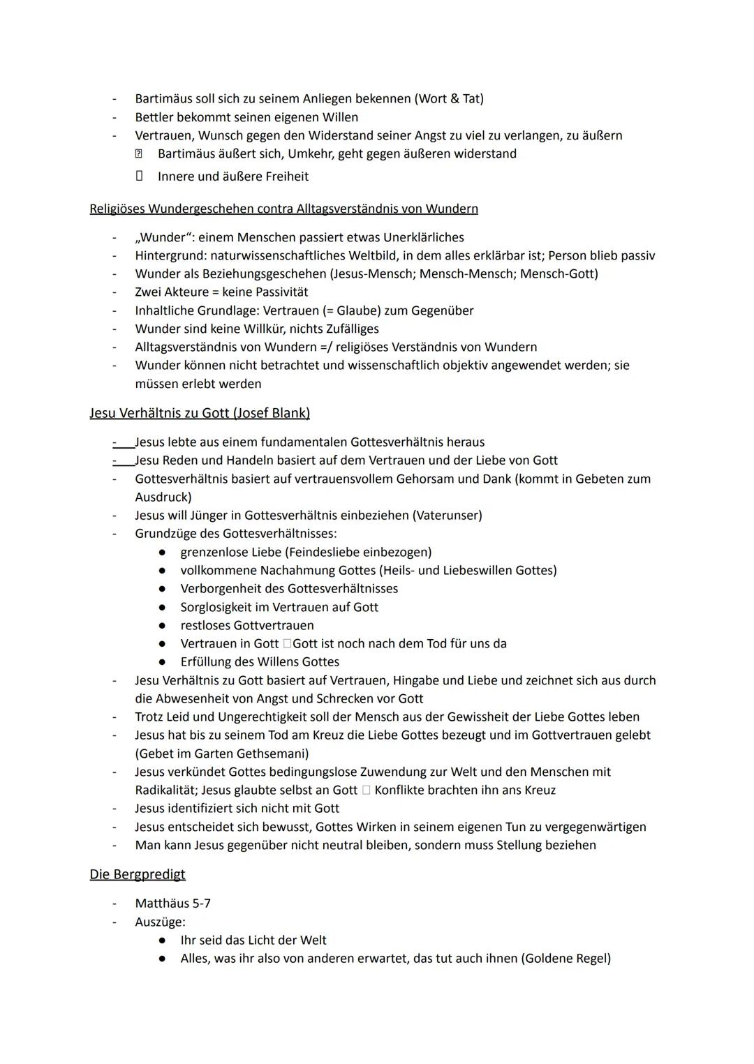 Religion Abiturstoff

Q1: Jesus Christus- das menschgewordene Wort Gottes: Die Reich-Gottes-Botschaft, Die
Auferstehung Jesu (Hoffnung über 