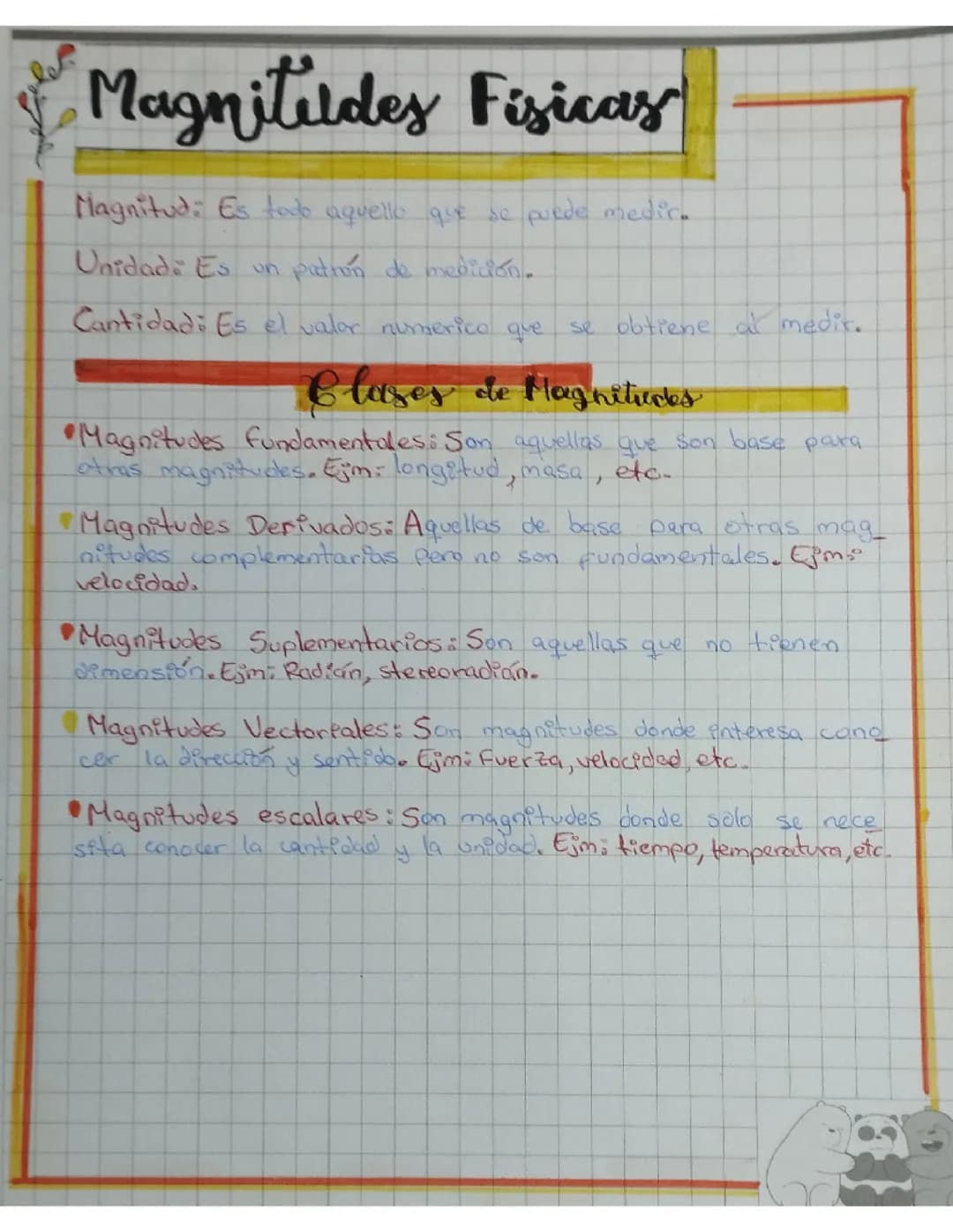 Magnitudes físicas