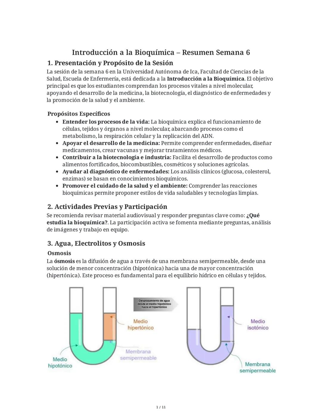 Fundamentos de la Bioquímica para la Vida
