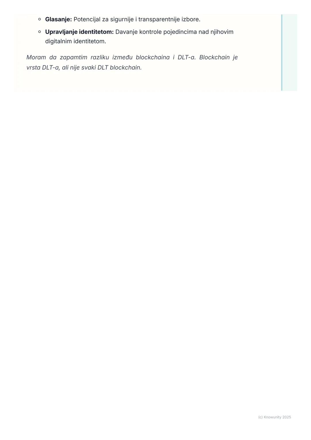 # Blockchain tehnologija

## Uvod u blockchain

Blockchain je u suštini digitalna "knjiga" ili evidencija transakcija koja je
distribuirana 