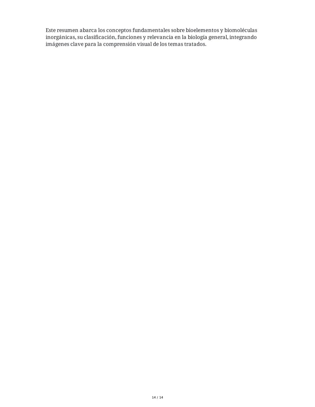 Biología General: Bioelementos y Biomoléculas Inorgánicas
1. Introducción a la Biología General y los Componentes de los Seres
Vivos
La biol