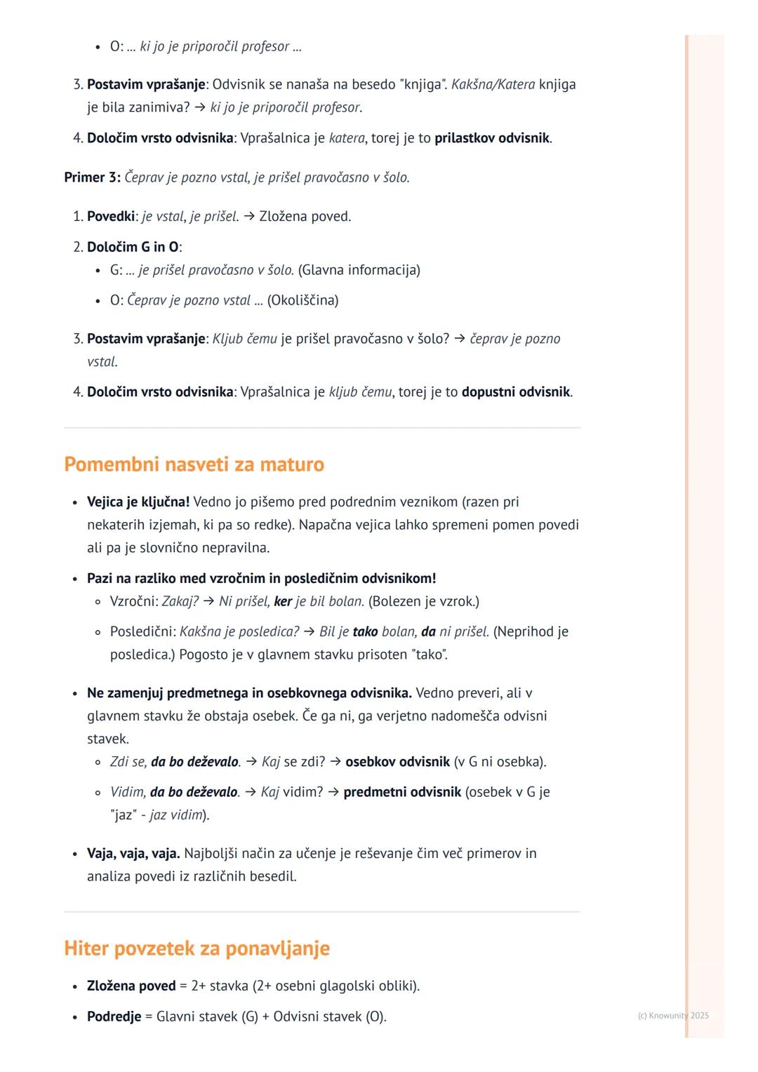 # Zložena poved

## Pregled zložene povedi

Zložena poved je poved, sestavljena iz dveh ali več stavkov. Razumevanje zložene
povedi je ključ