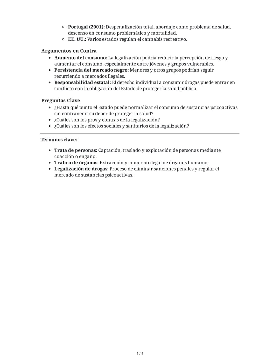 Sociología Jurídica: Trata de Personas, Tráfico de Órganos y
Legalización de Drogas
1. Trata de Personas
Definición y Modalidades
La trata d