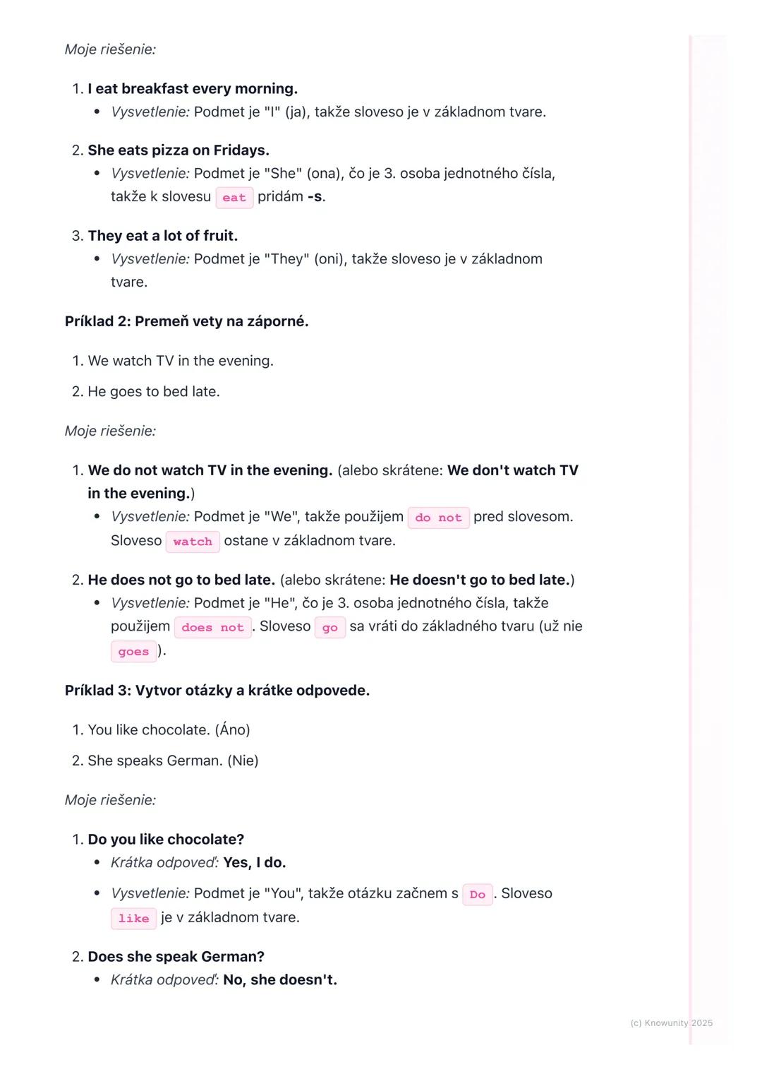 # Prítomný jednoduchý čas
(Present Simple)

1. Prehľad prítomného jednoduchého
času

Prítomný jednoduchý čas (po anglicky Present Simple) po