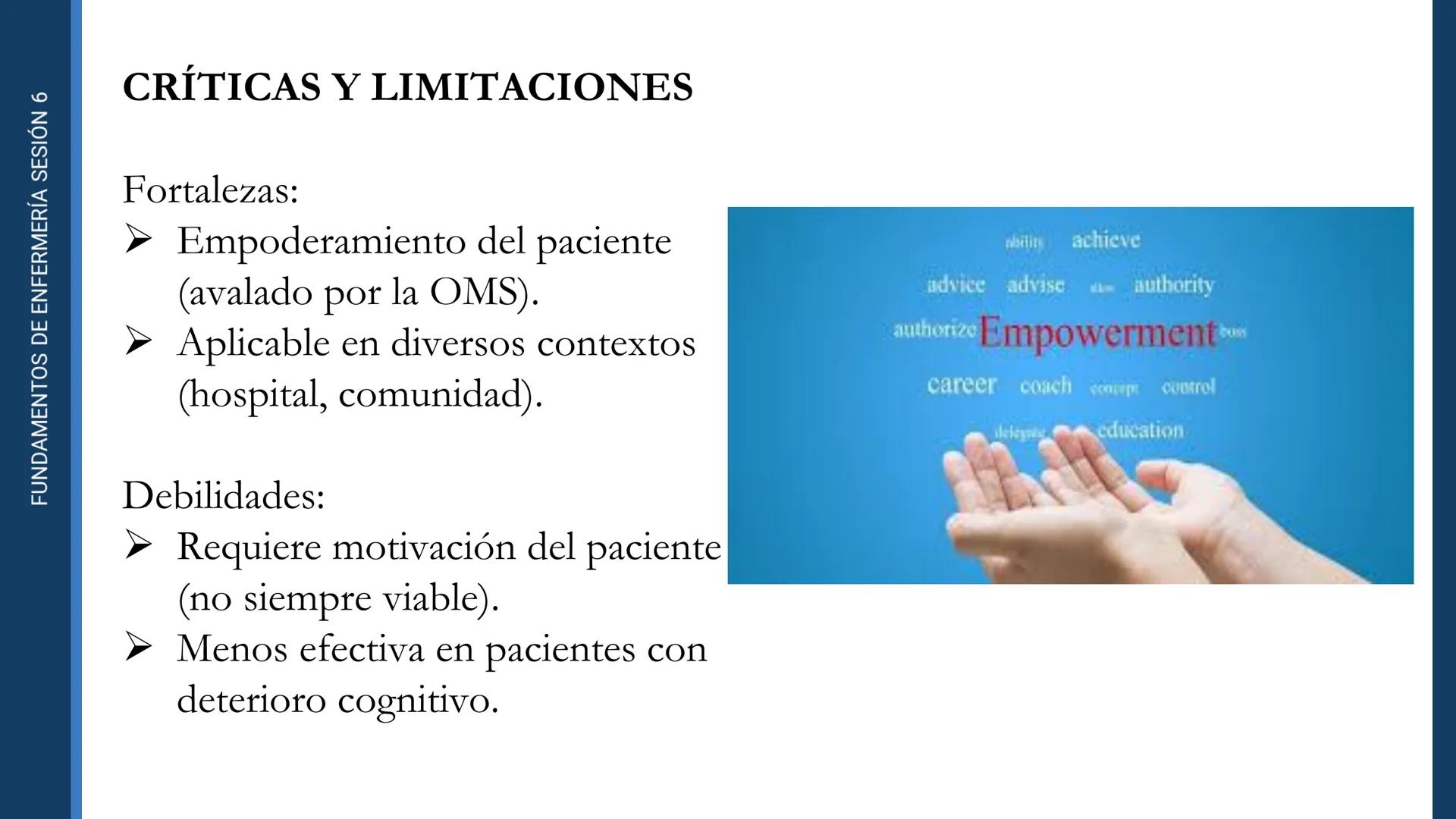 Pregrado
Programa de
Enfermería

FUNDAMENTOS DE
ENFERMERÍA

Sesión 6

Tema:
Teoría de las necesidades humanas de
Virginia Henderson.
Teoría 