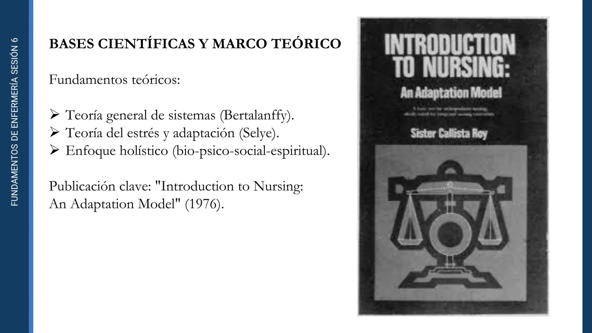 Pregrado
Programa de
Enfermería

FUNDAMENTOS DE
ENFERMERÍA

Sesión 6

Tema:
Teoría de las necesidades humanas de
Virginia Henderson.
Teoría 