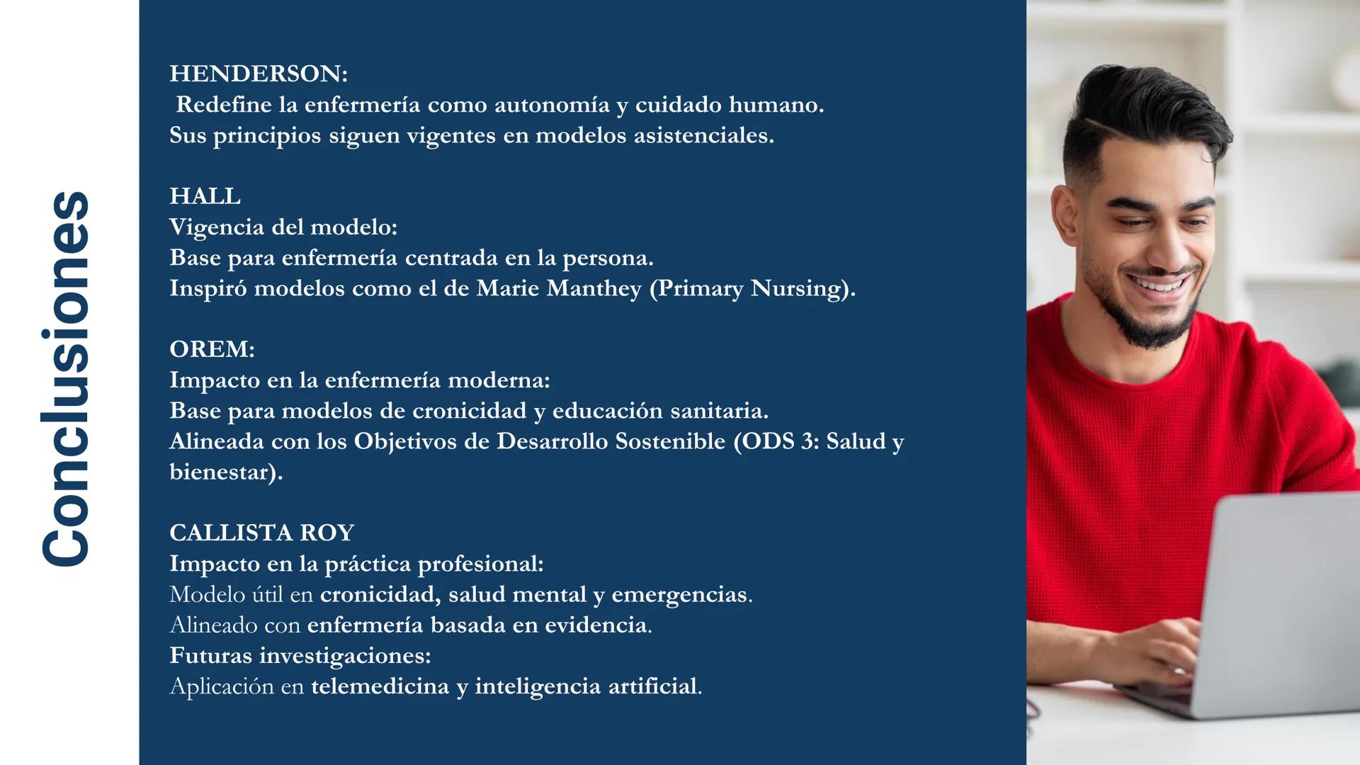 Pregrado
Programa de
Enfermería

FUNDAMENTOS DE
ENFERMERÍA

Sesión 6

Tema:
Teoría de las necesidades humanas de
Virginia Henderson.
Teoría 