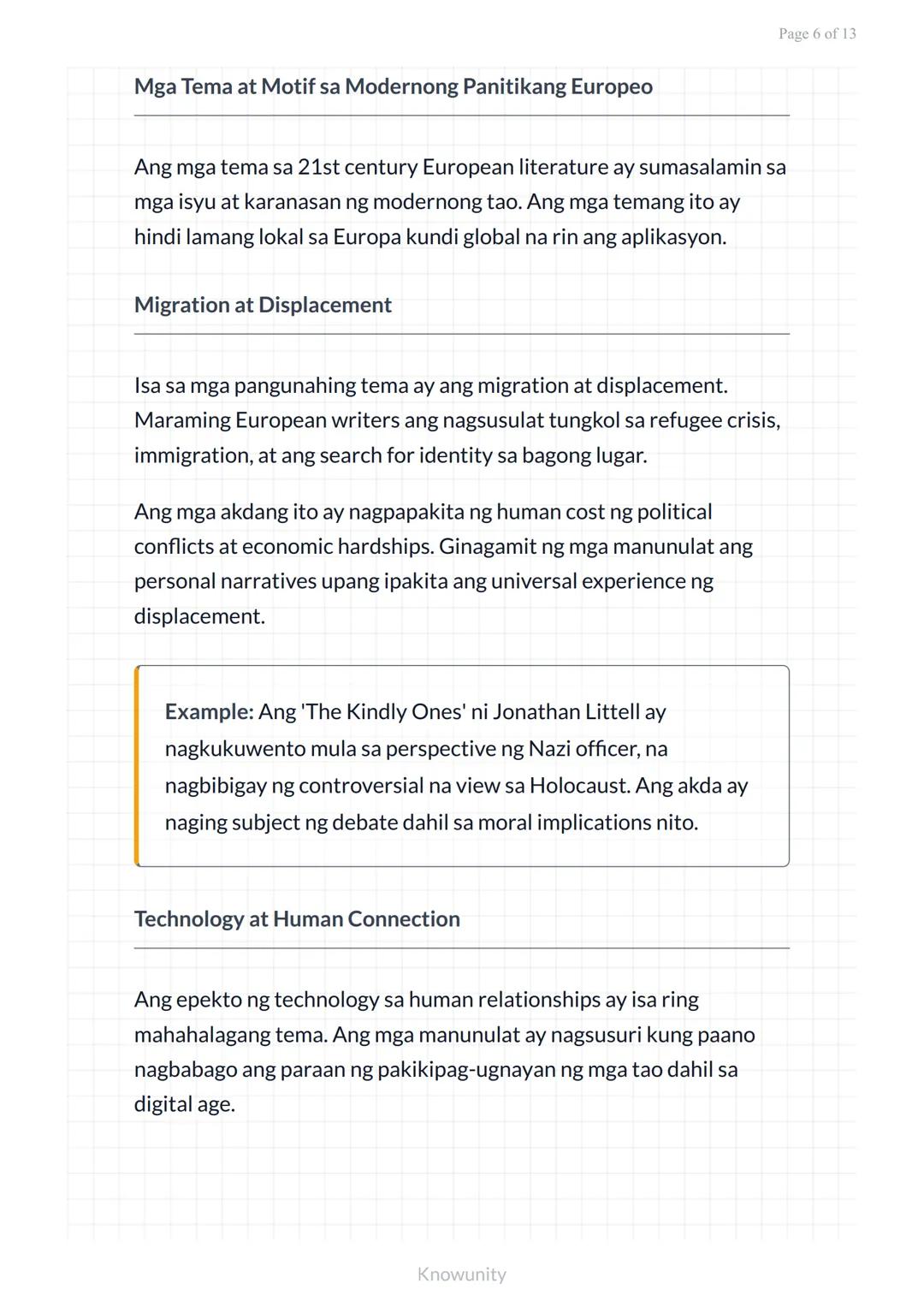Panitikang Pandaigdig sa 21st Century: Panitikan mula sa Europa
Pag-aaral ng makabagong panitikan mula sa
Europa sa ika-21 siglo
Mga Layunin