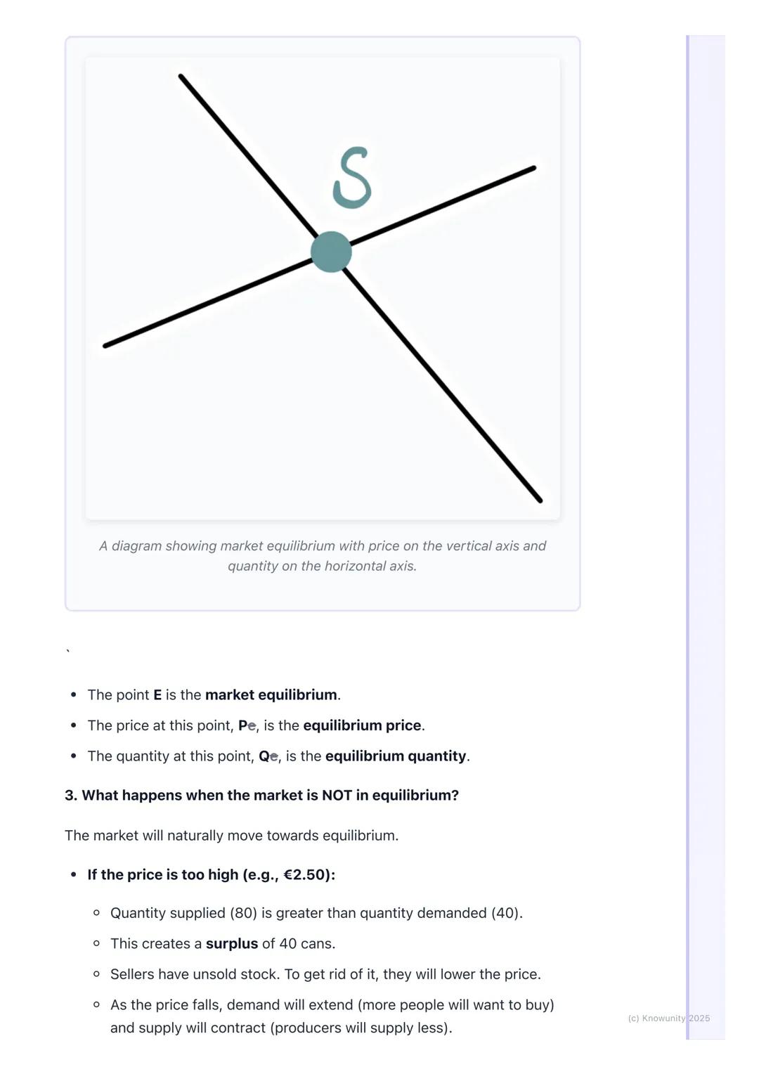 # Market Equilibrium

Understanding market equilibrium

This is a really important concept. It's basically the point where the amount of
a p