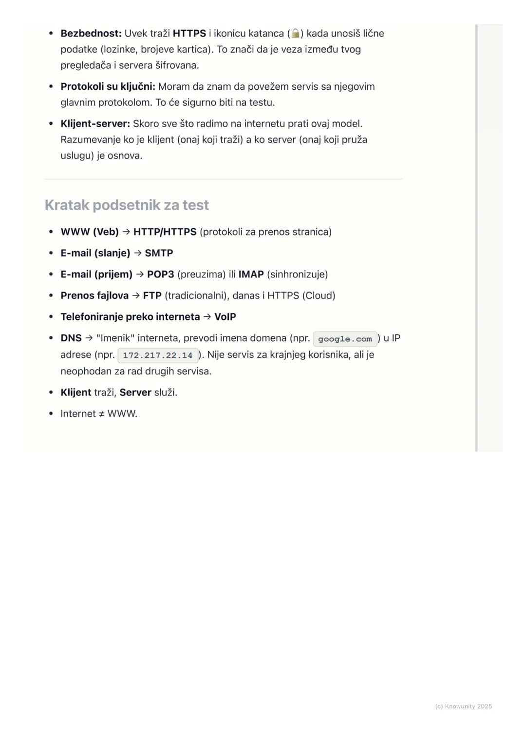 # Servisi na Internetu

Uvod u servise na Internetu

Internet je globalna mreža računara, ali ono što ga čini korisnim su servisi koji
rade 