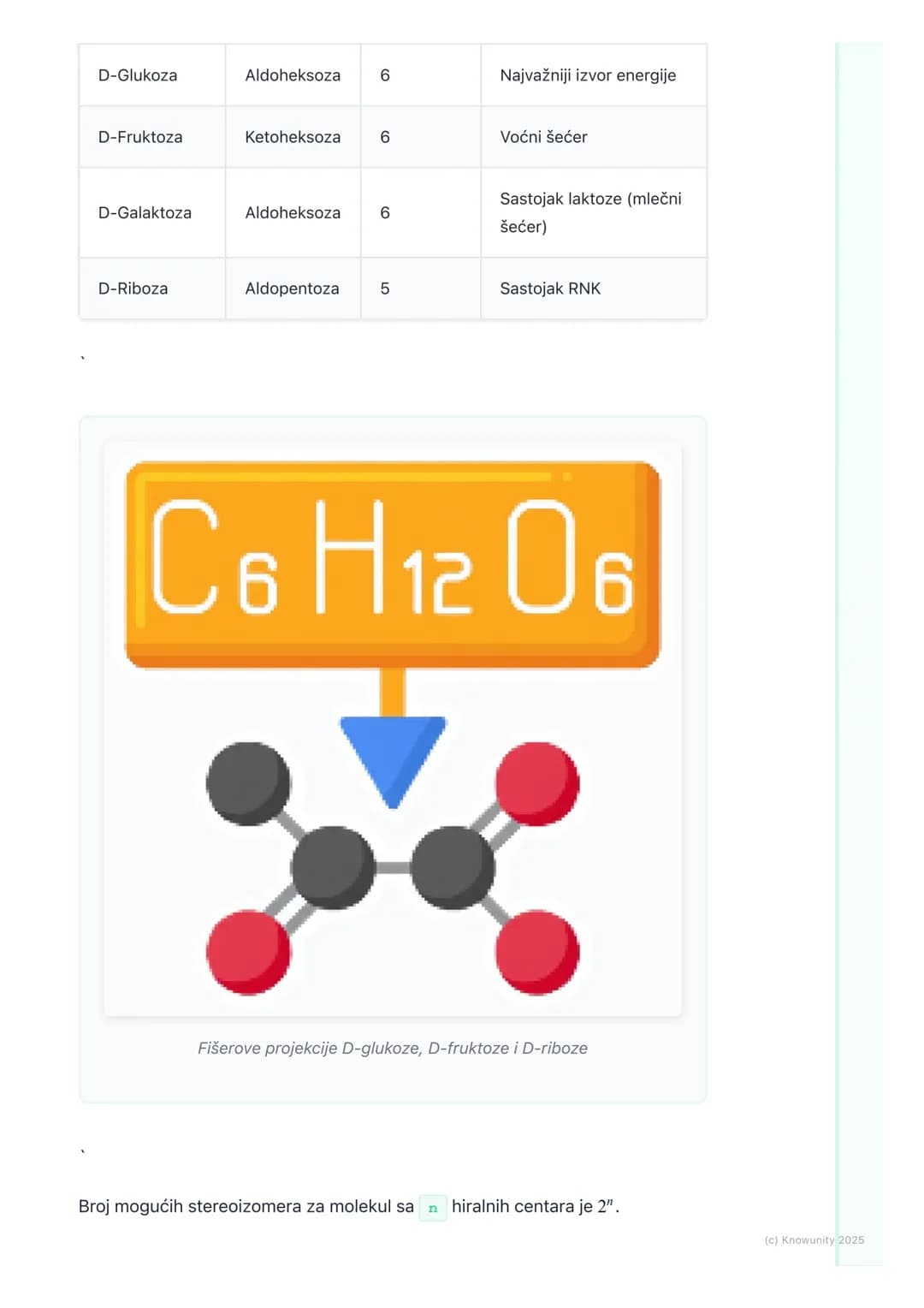 # Monosaharidi

## Opšte karakteristike monosaharida

Monosaharidi su najprostiji ugljeni hidrati. Ne mogu se hidrolizom razložiti na
prosti
