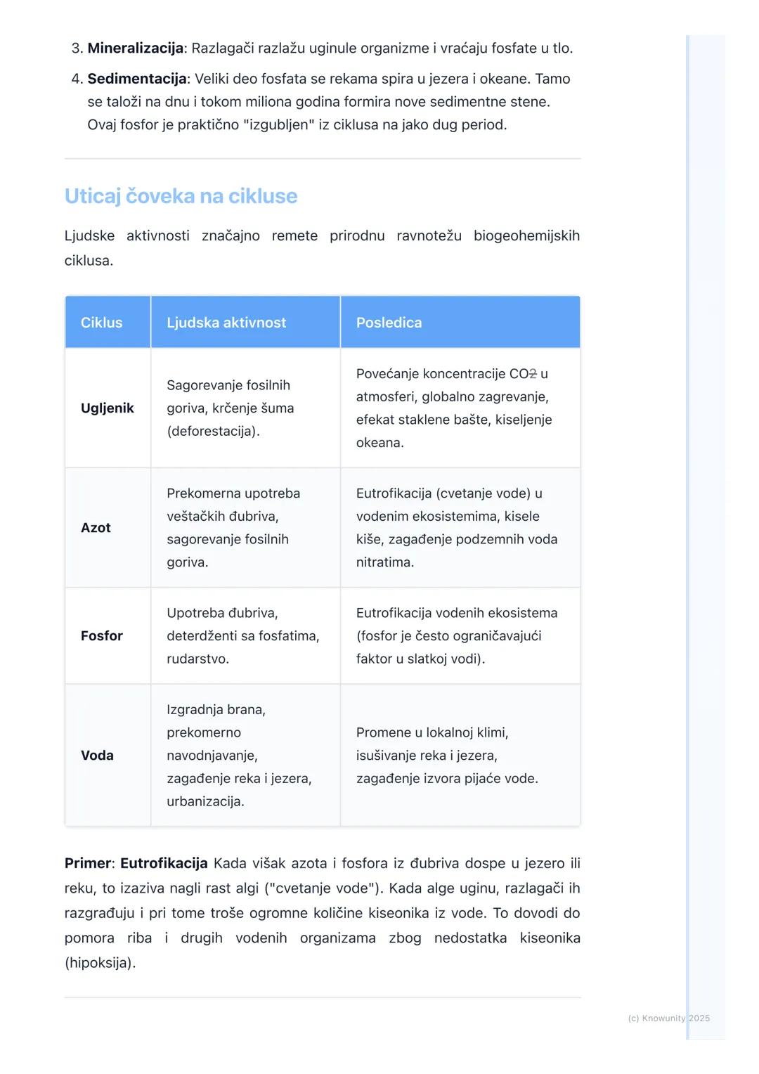 # Biogeohemijski ciklusi

Uvod u biogeohemijske cikluse

Biogeohemijski ciklusi predstavljaju kretanje i transformaciju hemijskih
elemenata 