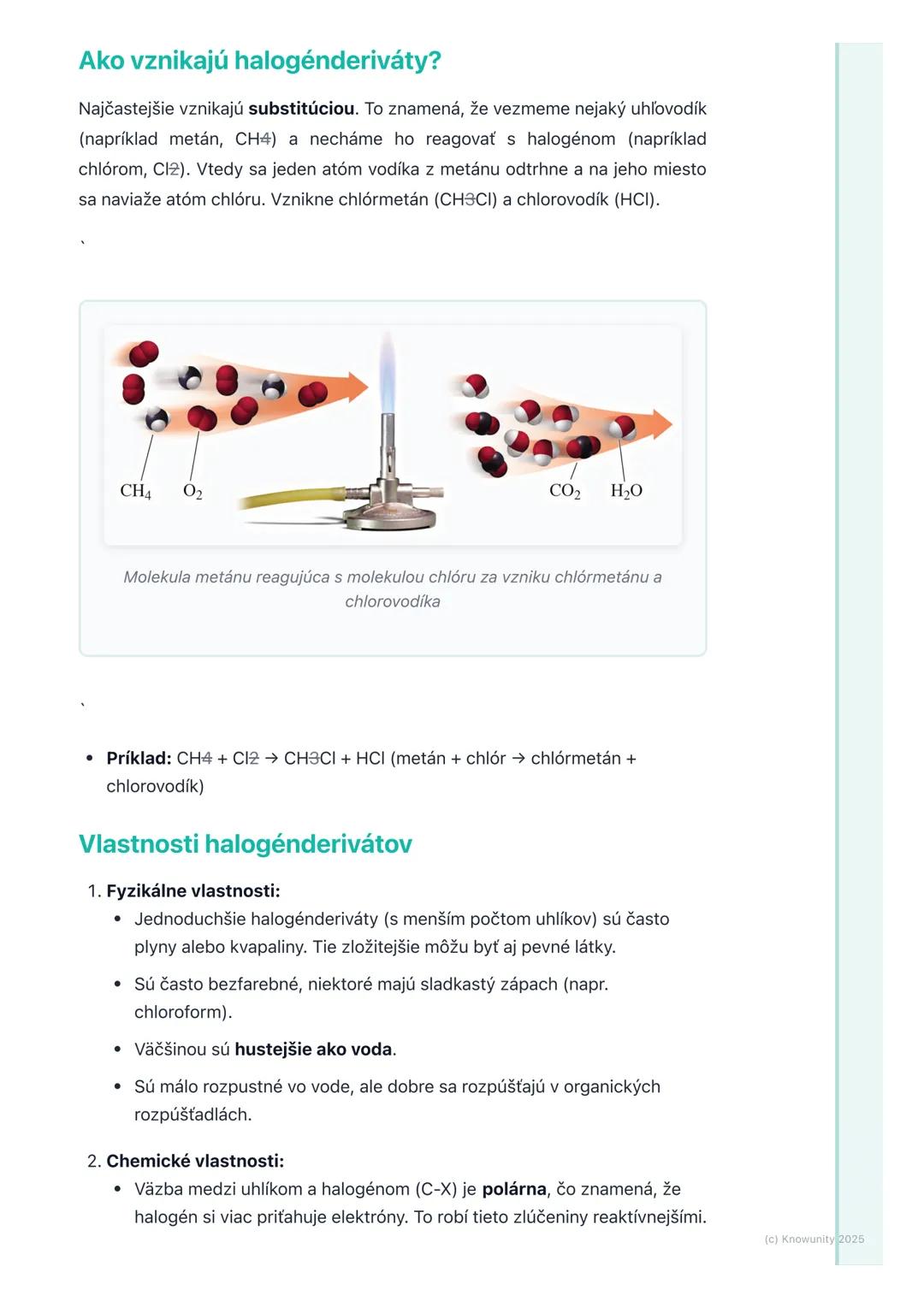 # Halogénderiváty

## 1. Prehľad / Úvod

Takže, dnes sa pozrieme na halogénderiváty. Sú to organické zlúčeniny, čo
znamená, že obsahujú uhlí