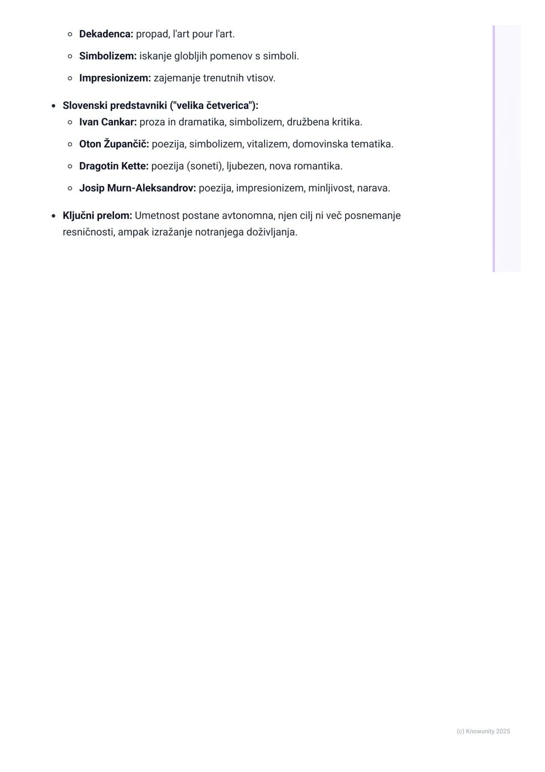 # Slovenska in Evropska Moderna

Uvod v slovensko in evropsko moderno

Moderna je pomembno književno obdobje, ki se je v Evropi pojavilo ob 