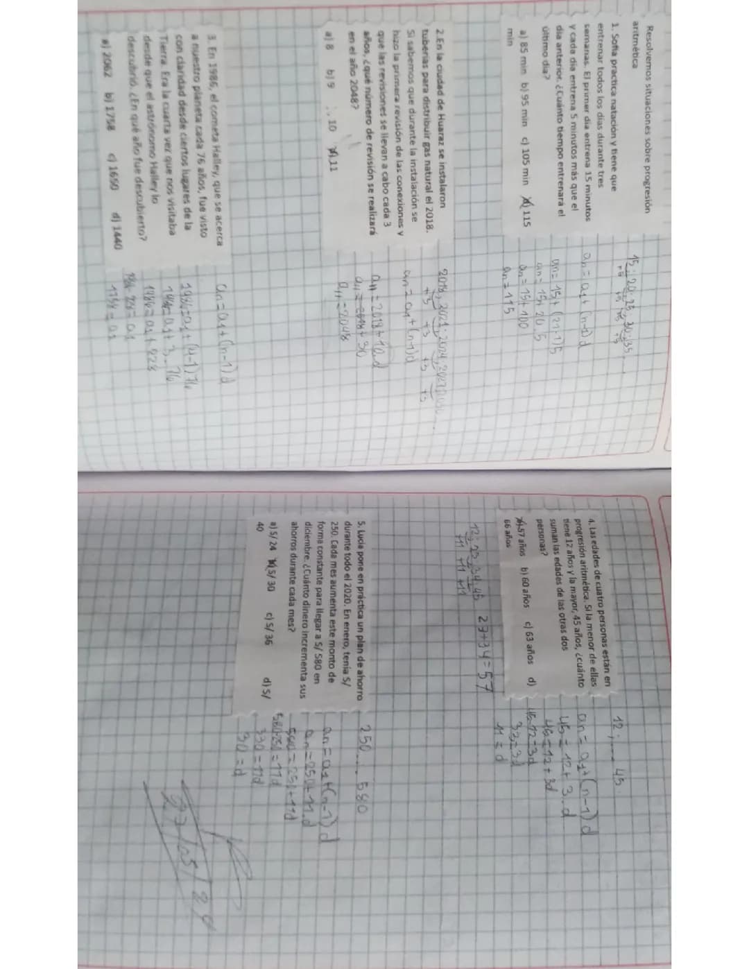 Progresión aritmética 