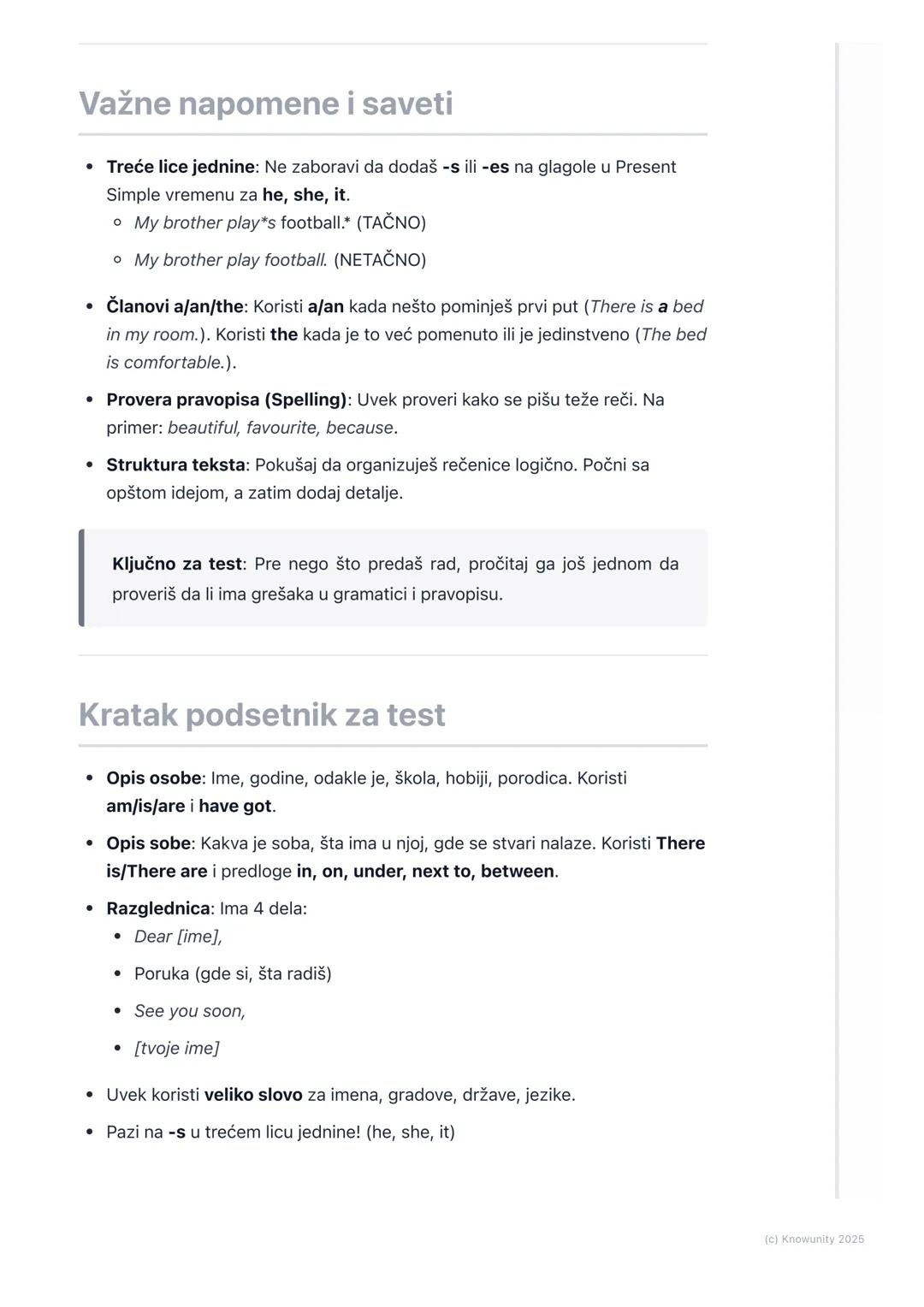 # Pisanje kratkih tekstova

Uvod u pisanje kratkih tekstova

Ovde učimo kako da koristimo reči i gramatiku koje smo naučili da bismo
napisal