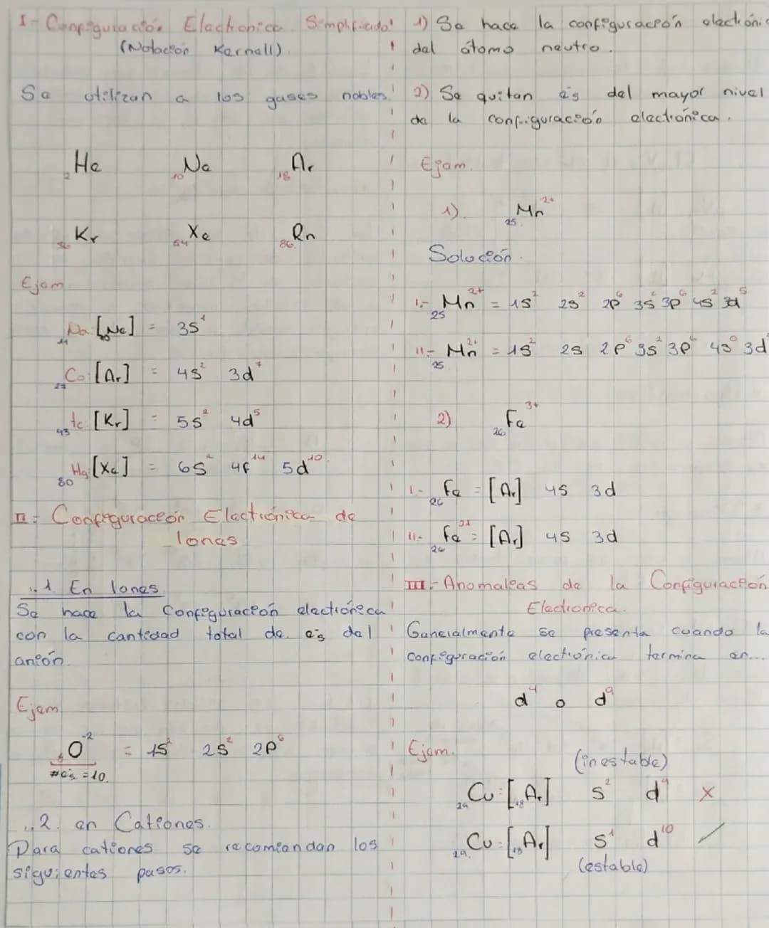 +
Configuración
Es la distribución de
electrones
en
niveles
Y
Subniveles
Orden
creciente
a
SU
E. R.
(Principio de Aufbau).
en
+
Regla
de Ser