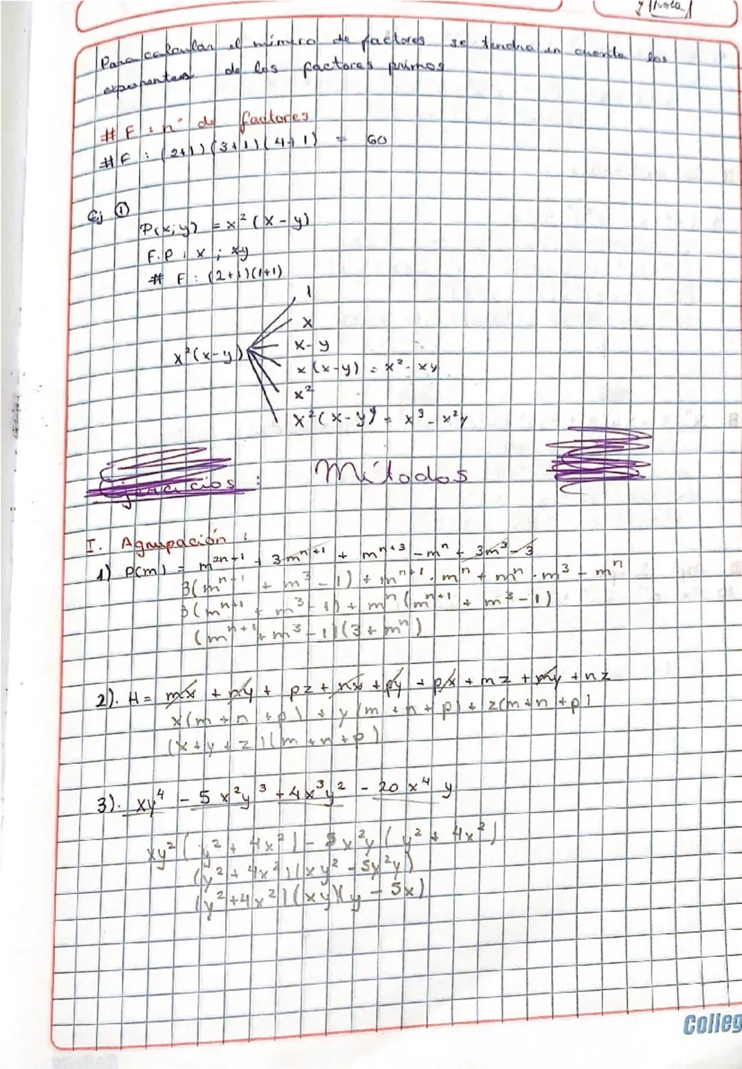 # Factorizacion

Os la transformación de un polinomio reducible en dos o más
polinomios senedudibles diskos plinomios uneductibus rebian el 