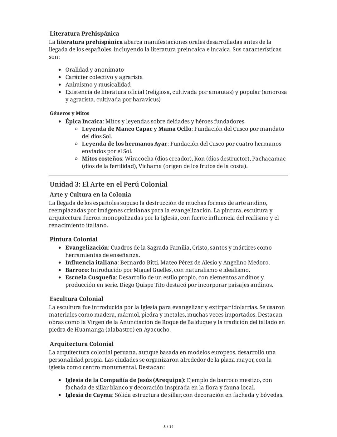 # Unidad 1: Arte, Cultura e Identidad Local y Regional

## Definición de Cultura

La cultura es el conjunto de rasgos distintivos, espiritua