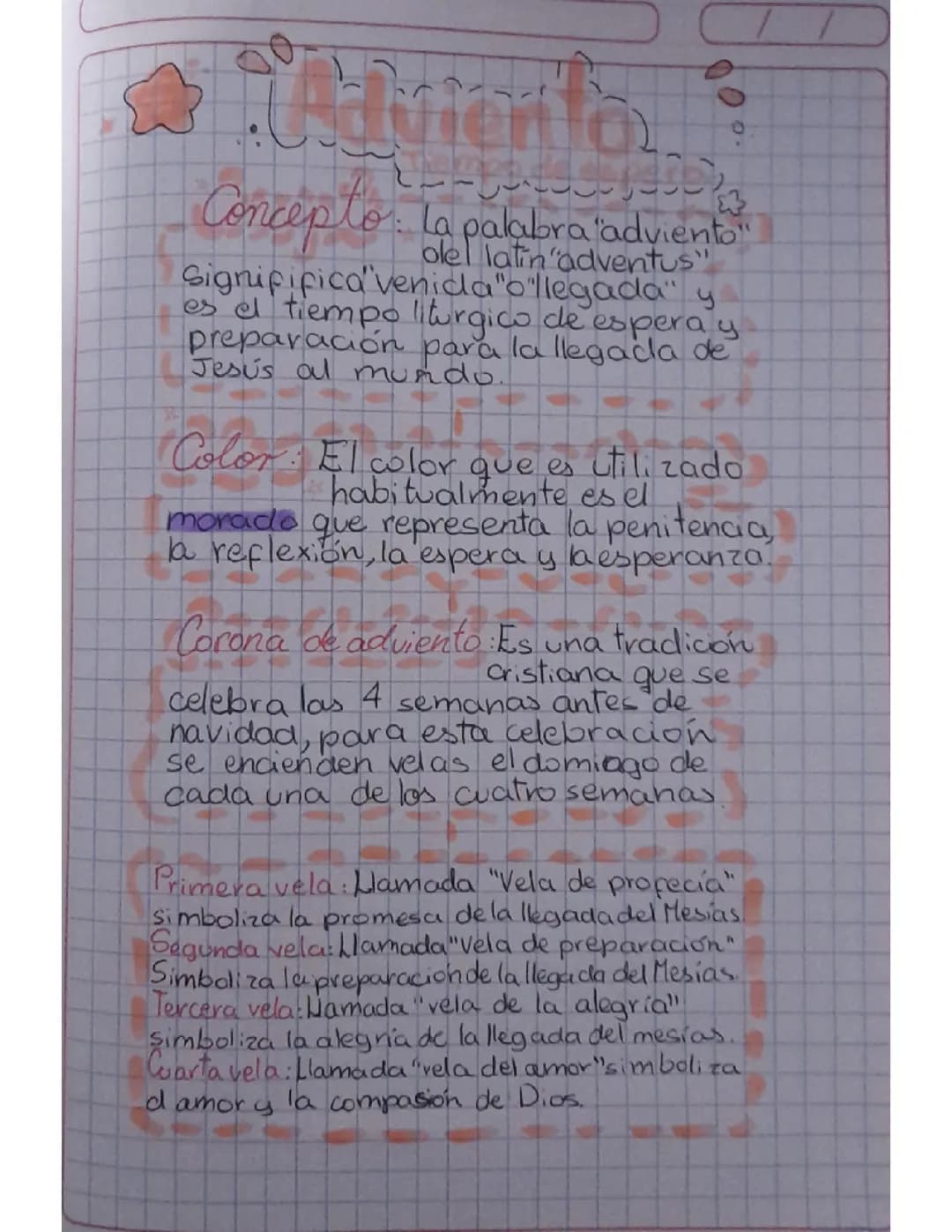 Organizador de el tiempo de adviento