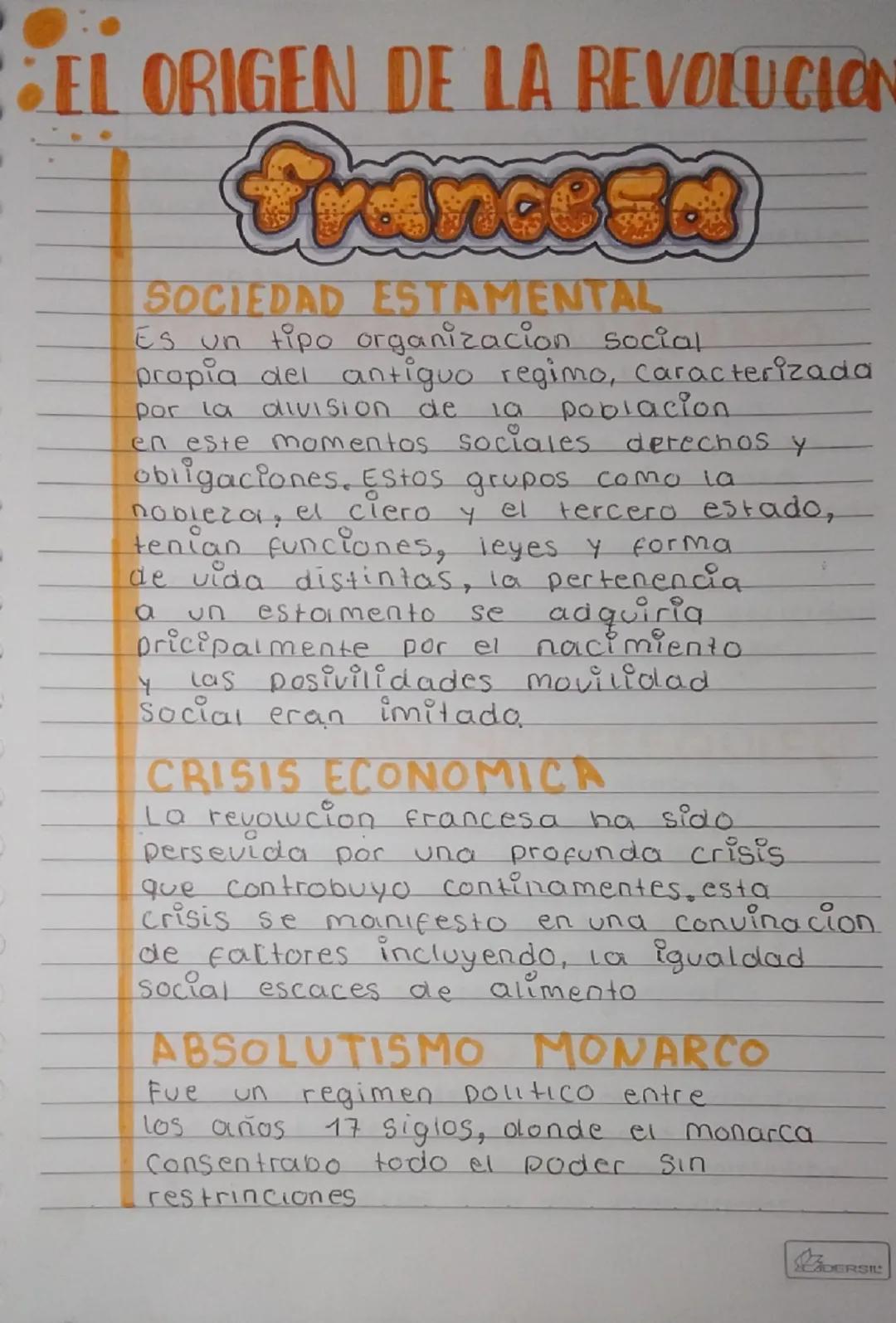 EL ORIGEN DE LA REVOLUCION
Francesa
SOCIEDAD ESTAMENTAL
Es un tipo organizacion social
propia del antiguo regimo, caracterizada
por la divis
