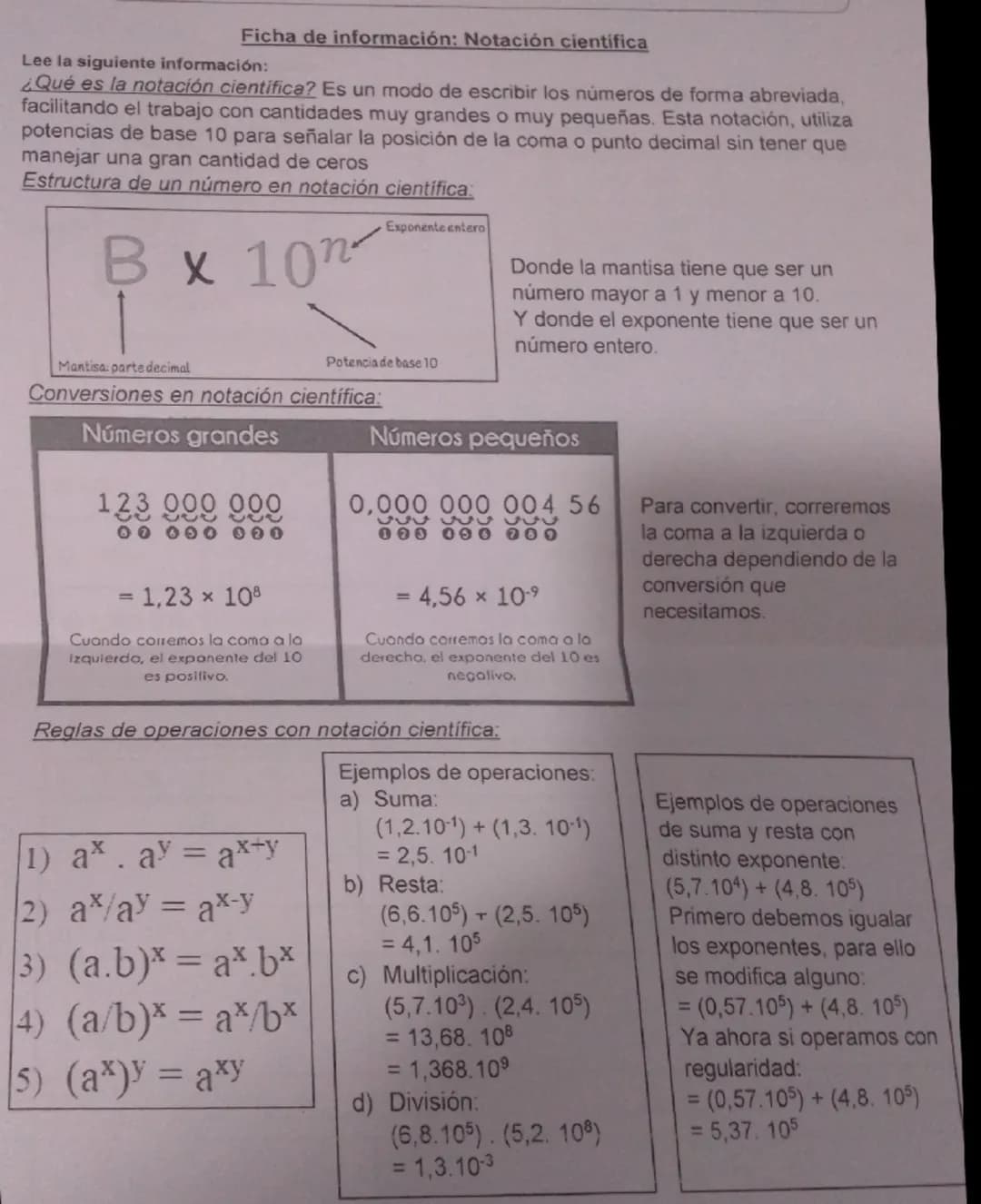 Notación científica