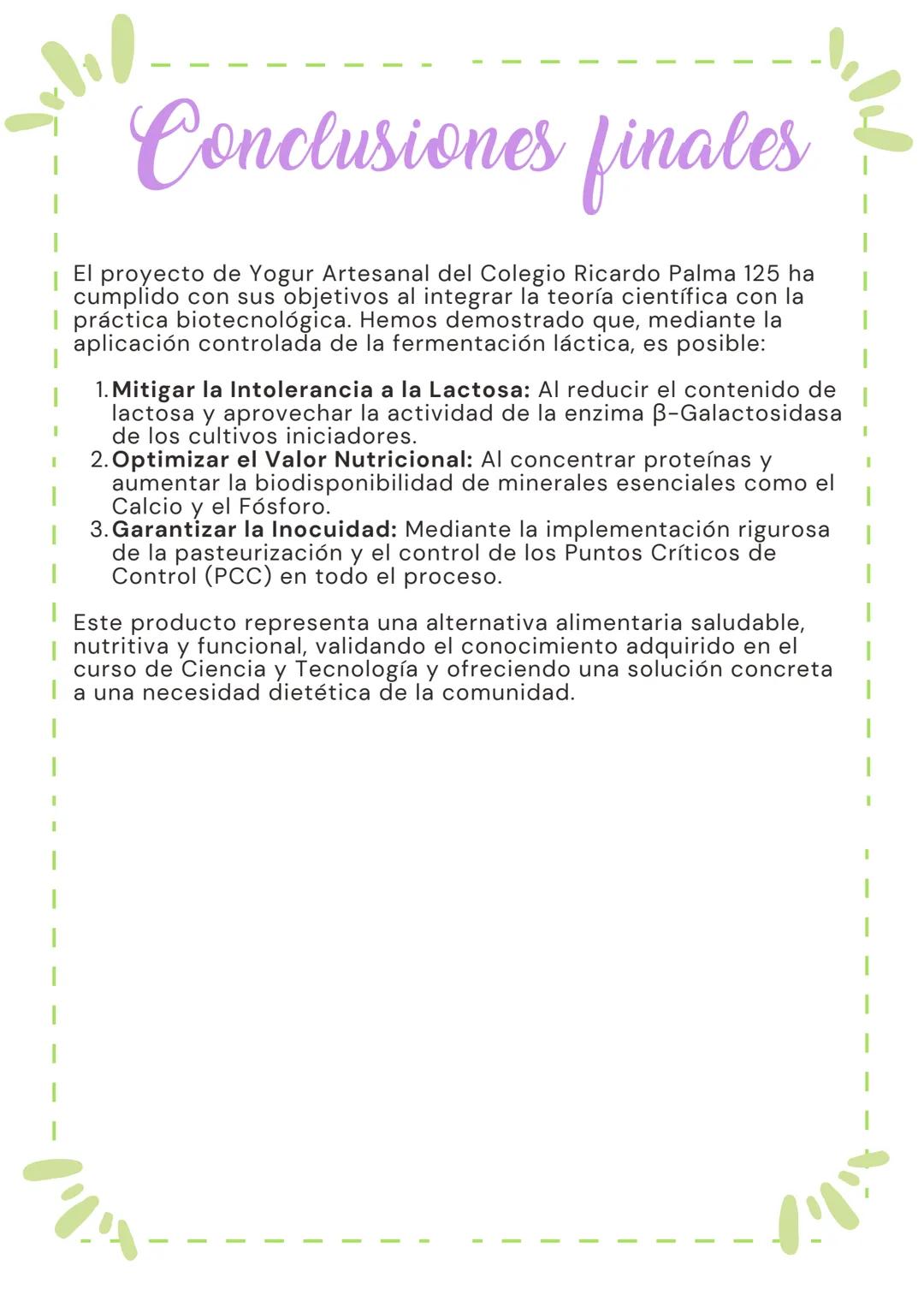 Yogurt
Natural # Informe

Comprensivo

ANÁLISIS Y FUNDAMENTACIÓN CIENTÍFICA
DEL YOGUR ARTESANAL

Proyecto: Innovación Alimentaria y
Aplicaci