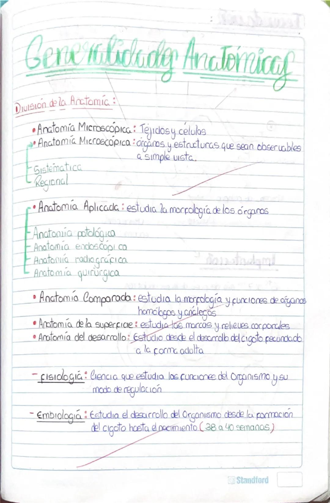 Introducción a la Anatomía Humana