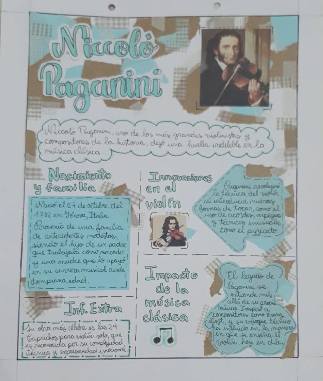 # Niccolò
# Paganini
Niccolò Paganini, uno de los más grandes violinistas y
compositores de la historia, dejó una huella indeleble en la
mús