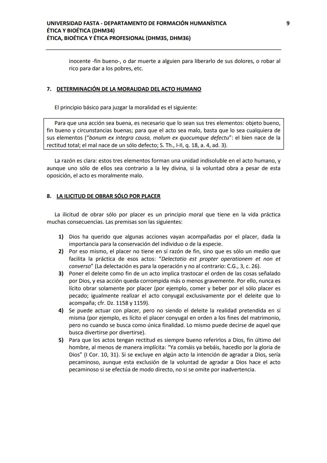 UNIVERSIDAD FASTA - DEPARTAMENTO DE FORMACIÓN HUMANÍSTICA
ÉTICA Y BIOÉTICA (DHM34)
ÉTICA, BIOÉTICA Y ÉTICA PROFESIONAL (DHM35, DHM36)

BLOQU