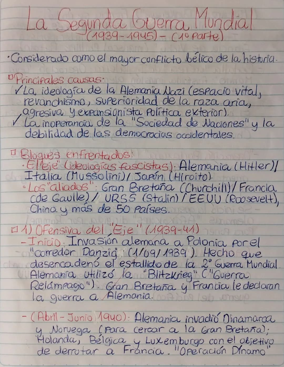 La segunda guerra mundial 🪖
