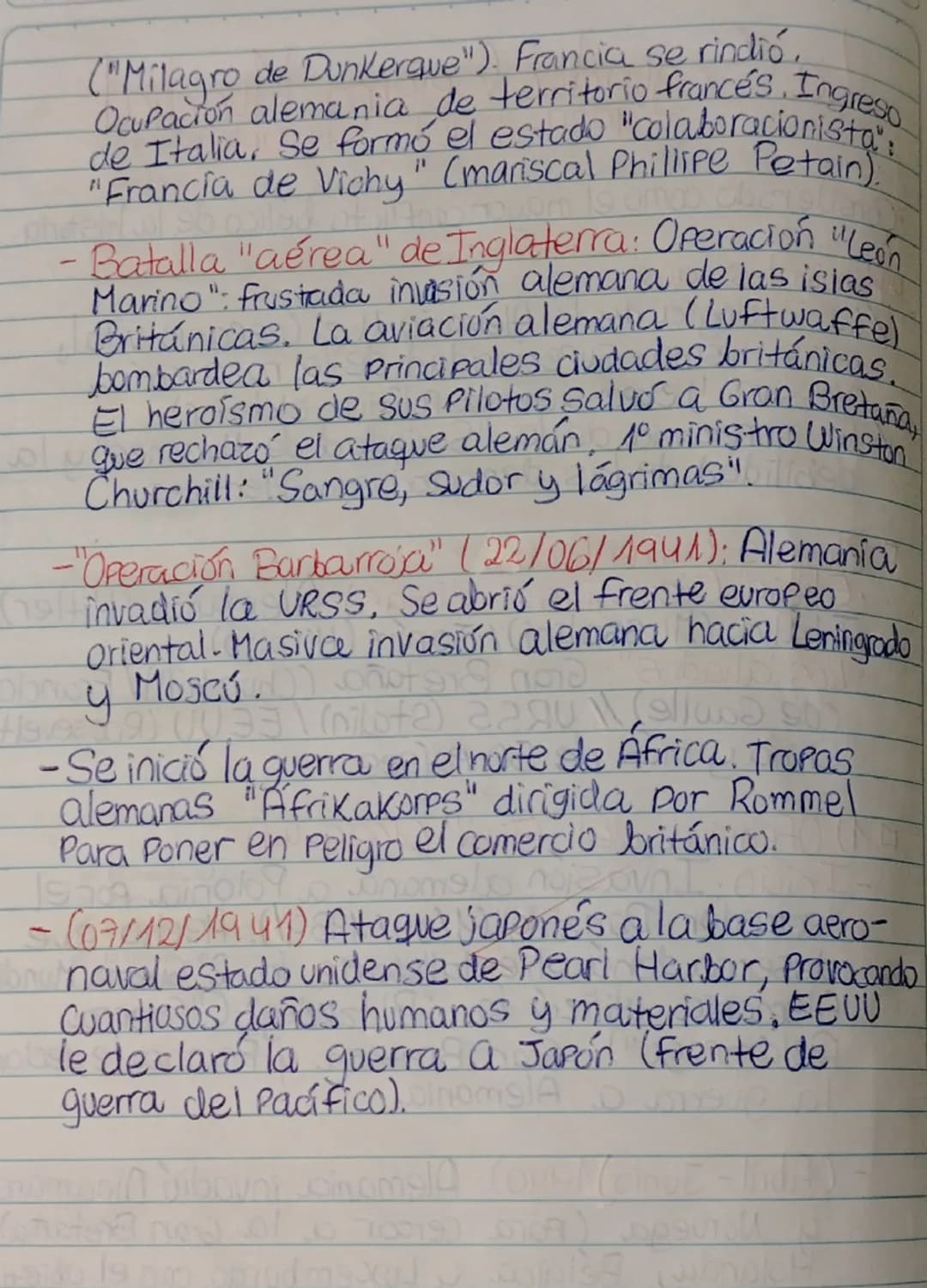 --- OCR Start ---
La Segunda Guerra Mundial
(1939-1945)-(10 parte)
•Considerado como el mayor conflicto bélico de la historia.
Principales c