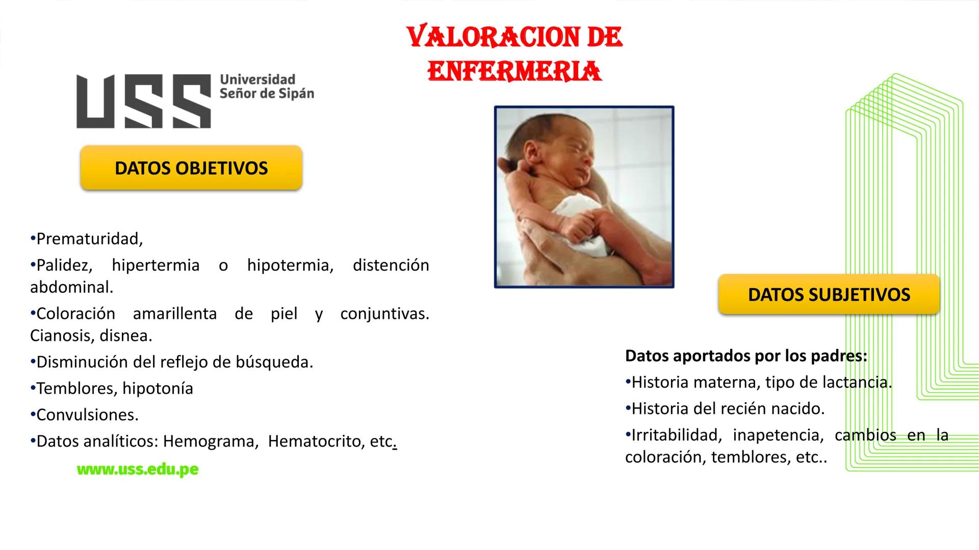 # USS

Universidad
Señor de Sipán

CURSO: CUIDADO HUMANIZADO AL NIÑO Y ADOLESCENTE II

# TEMA 06: CUIDADOS DE ENFERMERIA AL
# NEONATO CON SE