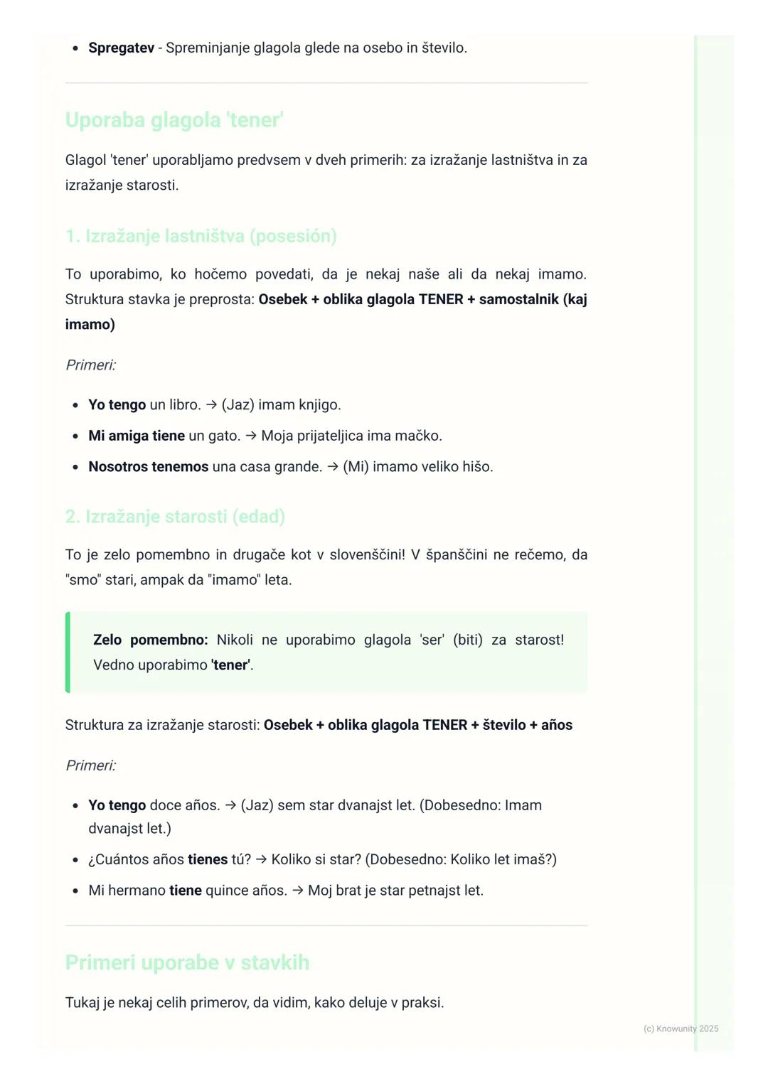 # Glagol 'Tener' (imeti)

Spoznavanje glagola 'tener'

Glagol tener je eden najpomembnejših glagolov v španščini. Po slovensko
pomeni imeti.