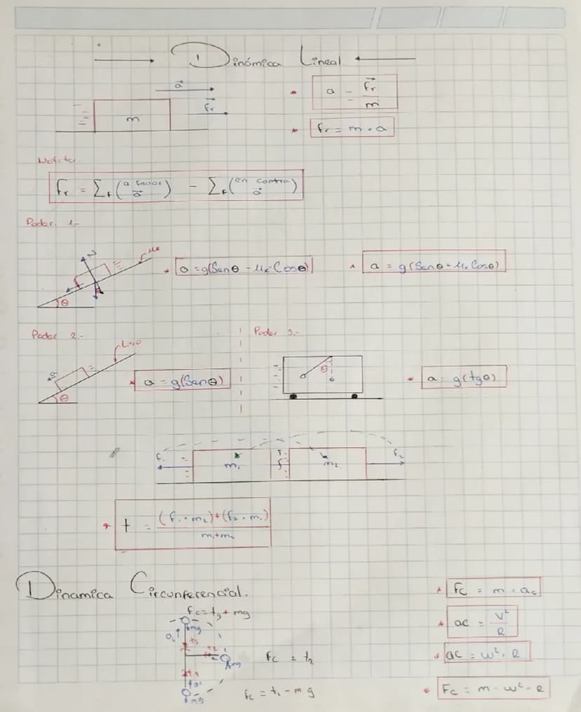 Notita
Poder
e
Padar 2-
5
e
m
=
Va favor
a
a
Fr
inámica
Lineal
+
Σε
Contra
4
7
uk
a = g(Sene -- Cose) |
Liso
+
H
a-gene)
mi
1
1
Poder 3
1
a
